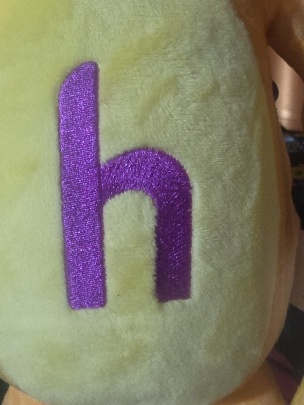 Hogo  Yellow Plush Lion Favor with Purple 'h' Accent - Picture 3 of 11